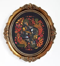 Image 1 of Folie a Deux in XLarge antiqued oval frame