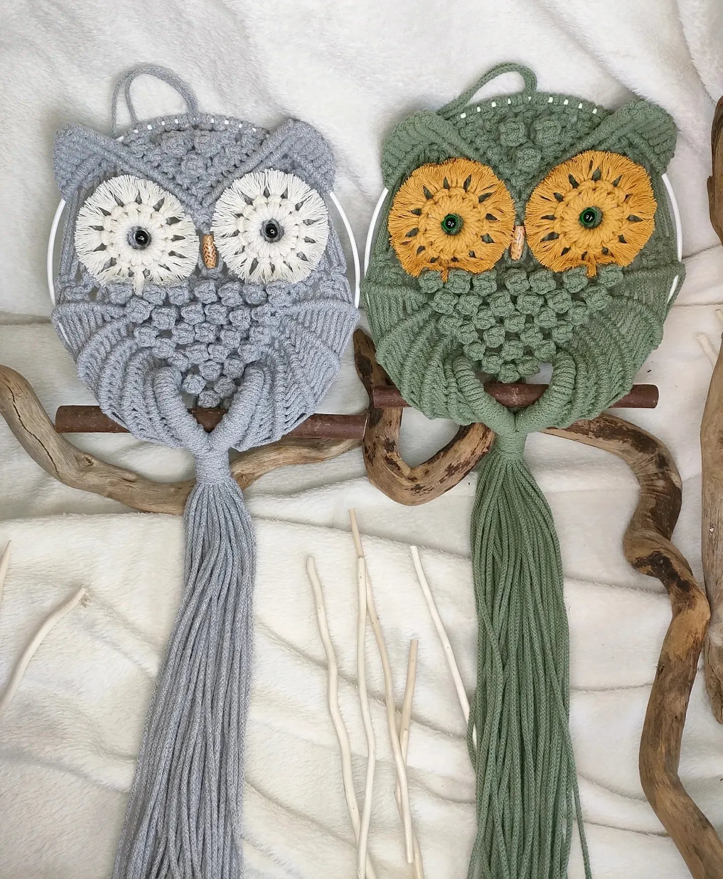 Image of Gufo in macrame'