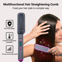 Anti-Scald Hair Straightening Comb | Temperature Control