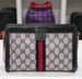 Image of Vtg. Gucci Blue Monogram Clutch