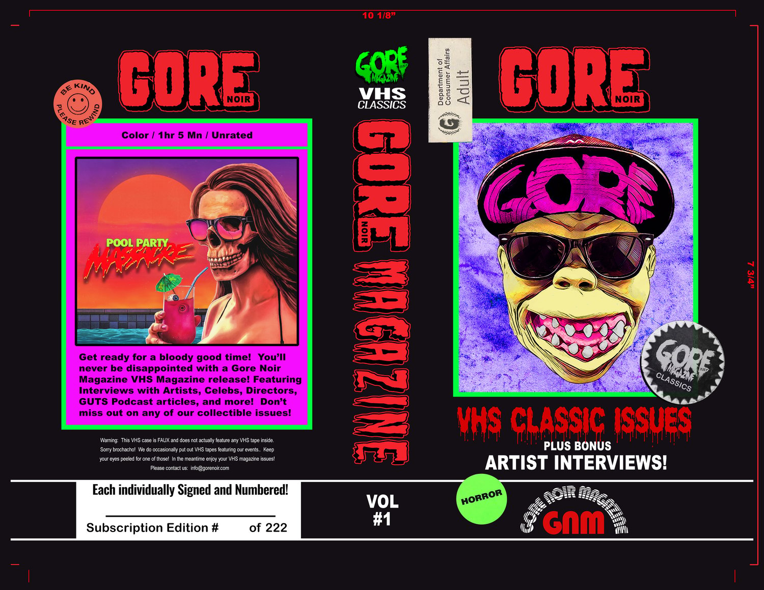 Image of Gore-Lux Subscription VOL 1 & 2 - 12 total Magazines