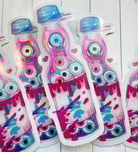 Image 1 of Holographic Eyeball Ramune Soda Sticker