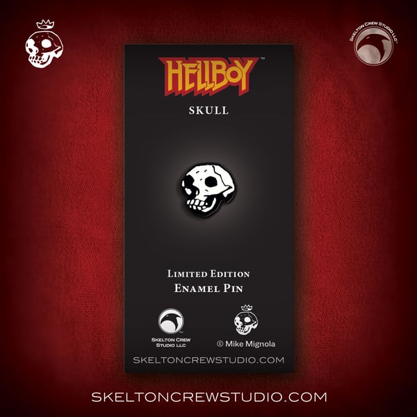 Image of Hellboy/B.P.R.D.: Limited Edition Skull hard enamel pin! 