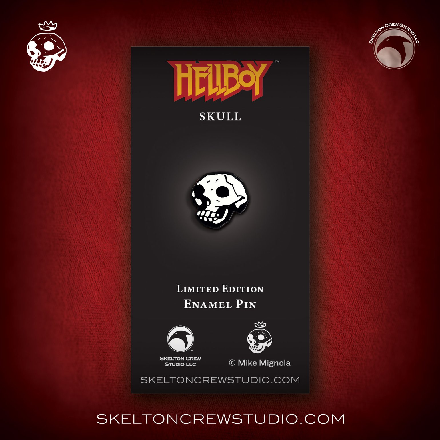 Image of Hellboy/B.P.R.D.: Limited Edition Skull hard enamel pin!