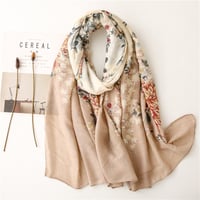 Image 1 of Floral Cotton Scarf