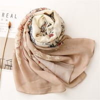 Image 2 of Floral Cotton Scarf