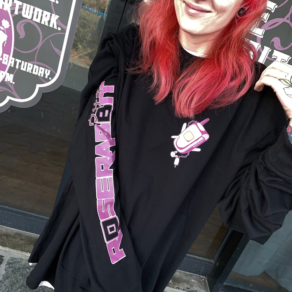 Rose rabbit long sleeve tee 