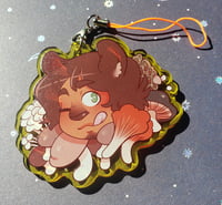 Image 1 of Sal with Mushrooms -- Solanaceae Colored Acrylic Charm