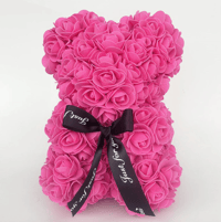 pink rose bear