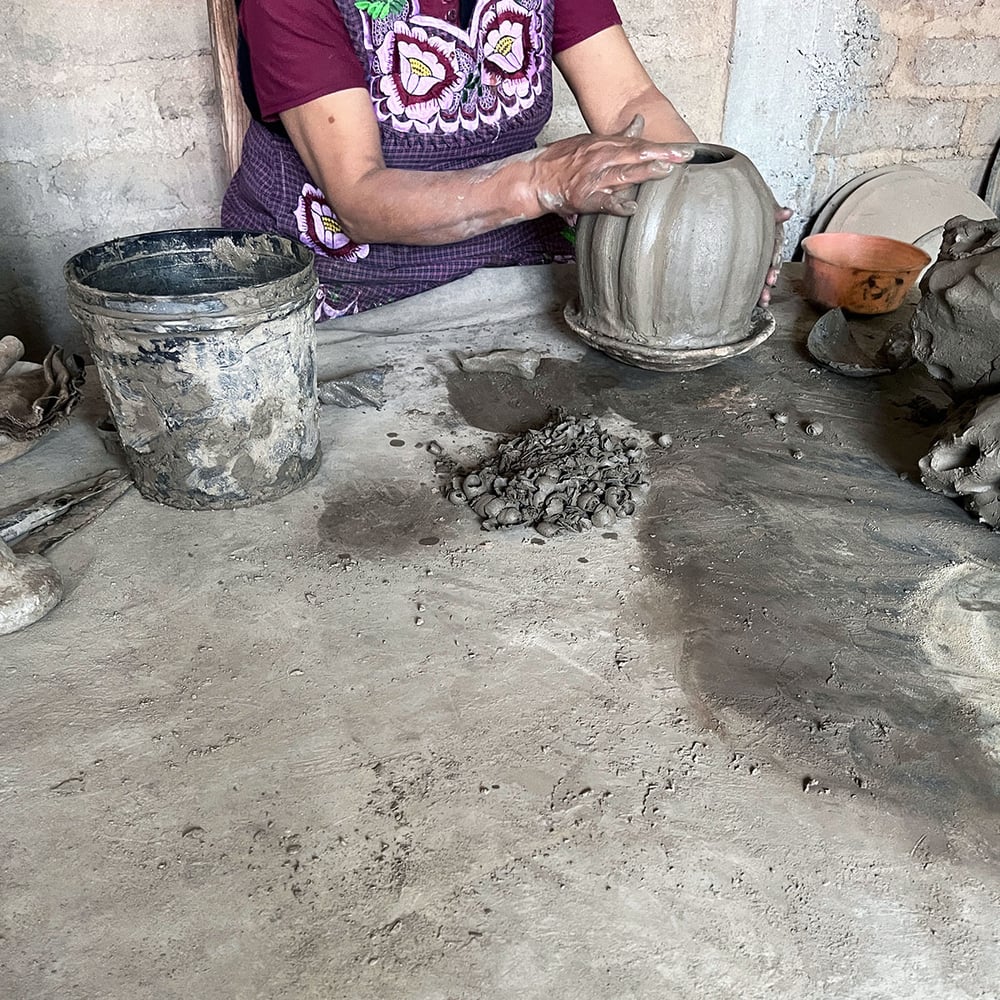Image of Biznaga Burnished Clay Lidded Pot