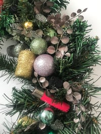 Image 5 of Handmade festive door wreath. Featuring nozzles and corks! By Akit.