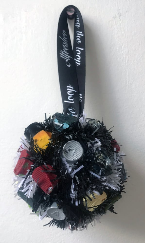 Image of Festive bauble made of recycled nozzles. By Akit.