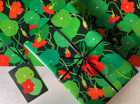 Image 1 of Nasturtium Wrapping paper (Pack of 2)