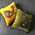 Velvet snake patch cushion cover Image 3