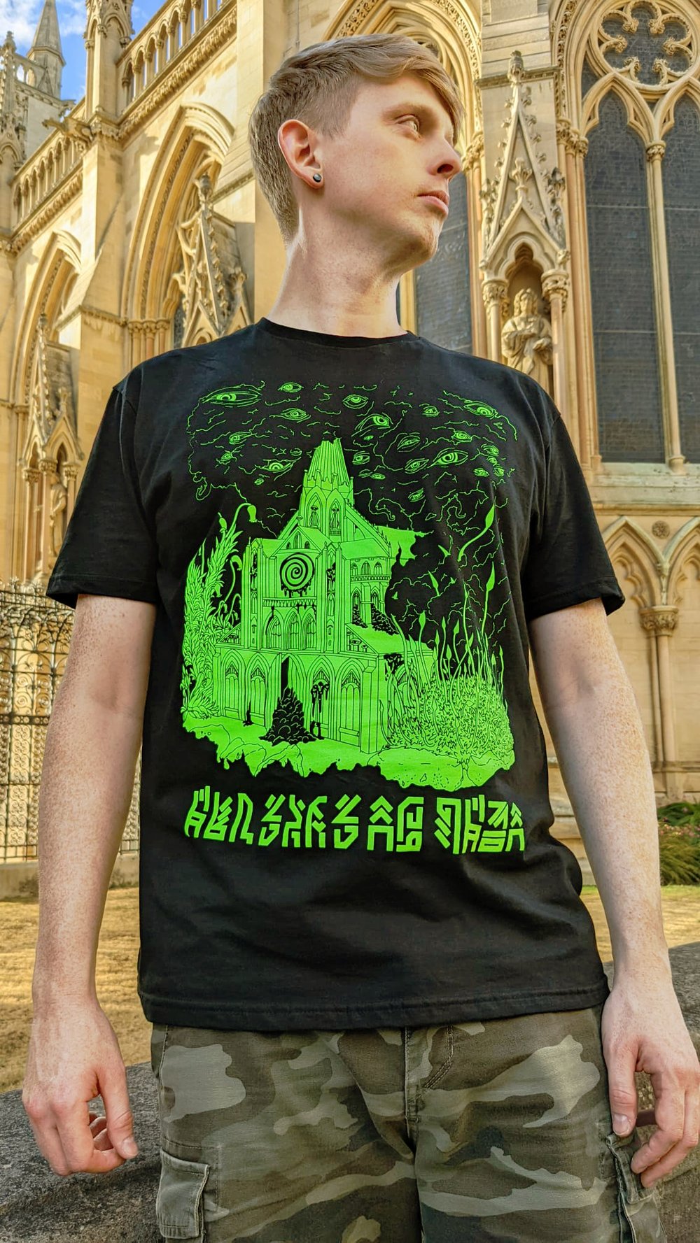 Cursed Cathedral Unisex Horror Fantasy T-Shirt