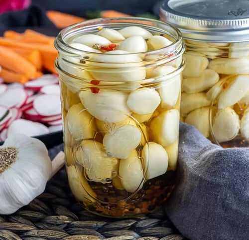 Image of 12oz Spicy Pickled Garlic
