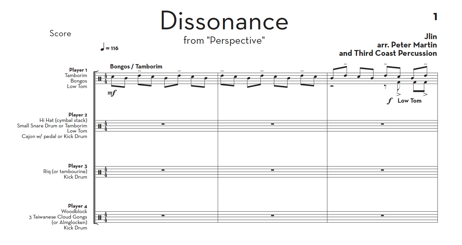 Image of "Dissonance" from "Perspective" - Score and Parts