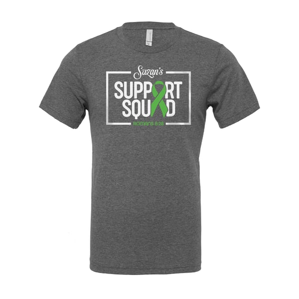 Image of Suzan's Support Squad Grey Tees *PRE-ORDER*