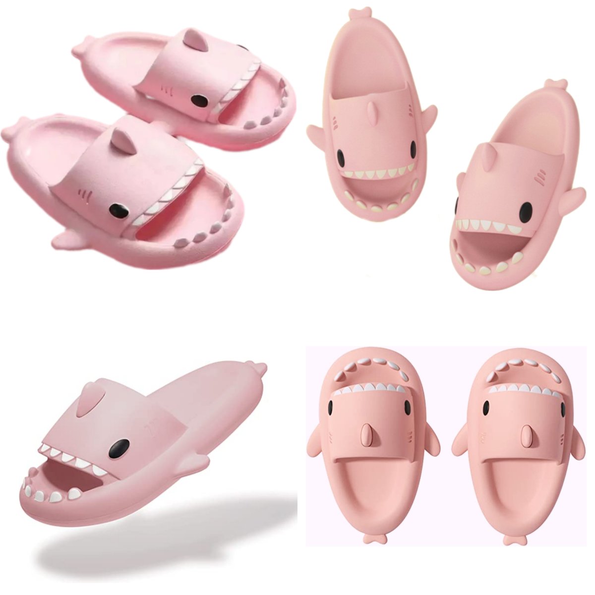 Pink Shark Slides | LuxAffluence