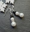 Snowman earrings 