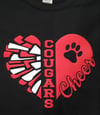 Cougars Cheer Heart