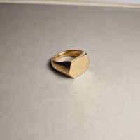 Image 1 of 9CT GOLD HEX SIGNET