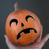 Sad Jack O Lantern Pumpkin for  Halloween Decor 