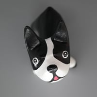 Image 1 of Puppers Figurine in Black and White