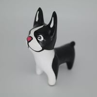 Image 4 of BOSTON TERRIER ART FIGURINE "HUNGRY"