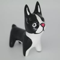Image 2 of BOSTON TERRIER ART FIGURINE "HUNGRY"