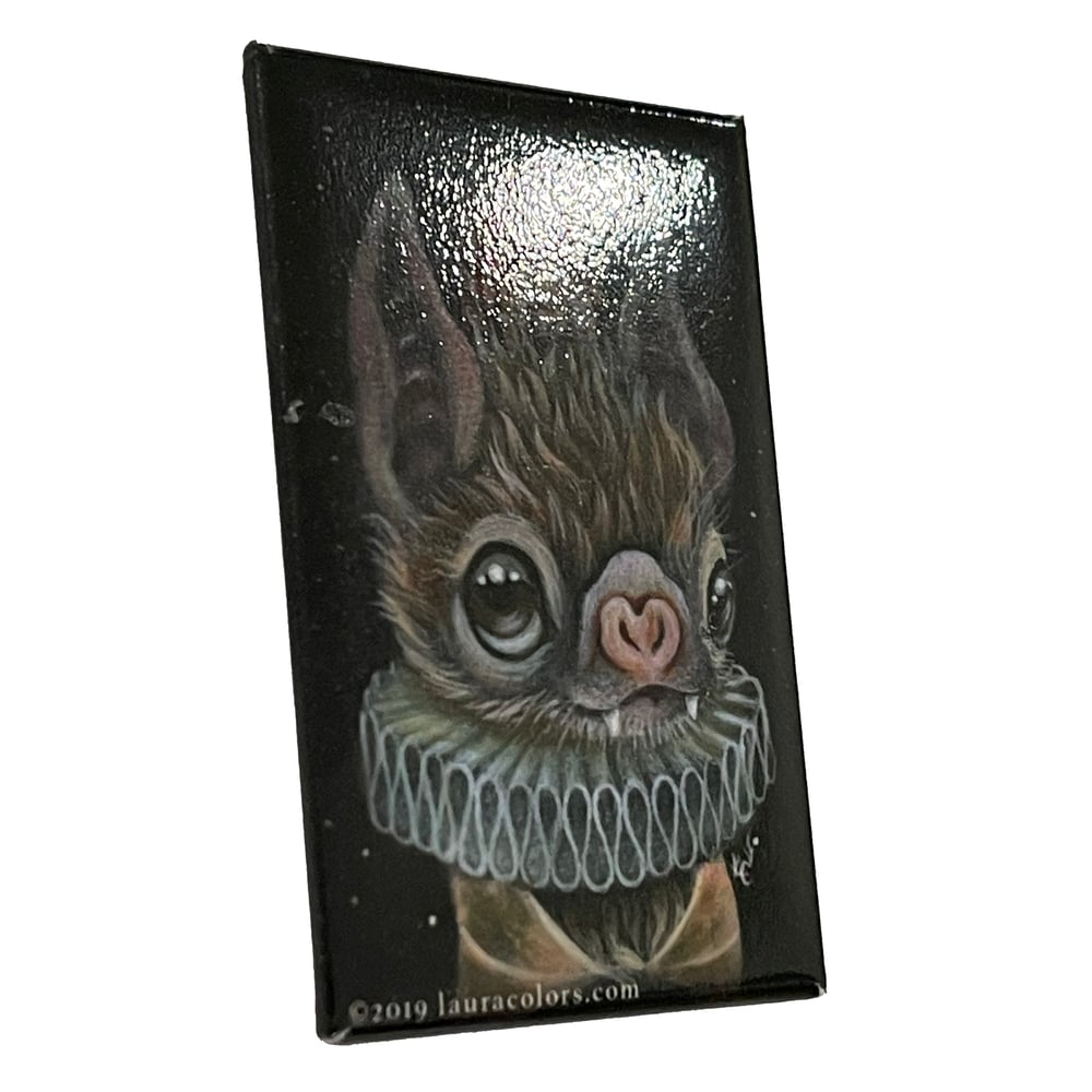 Image of Batty in a Ruff (Pin)