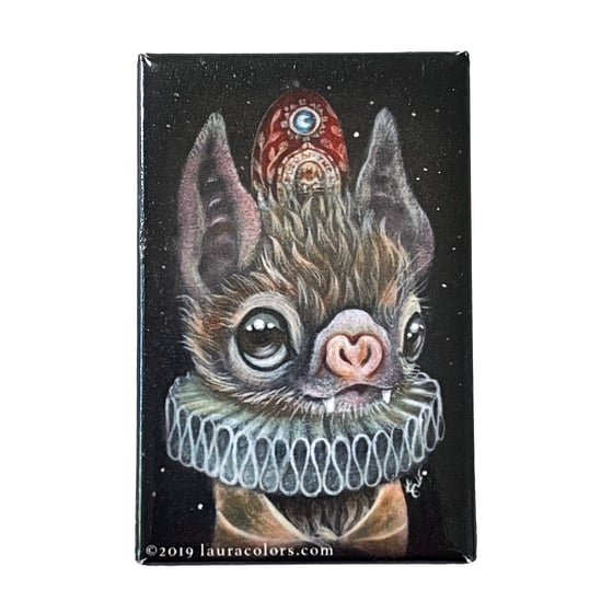 Image of Batty in a Ruff (Pin)