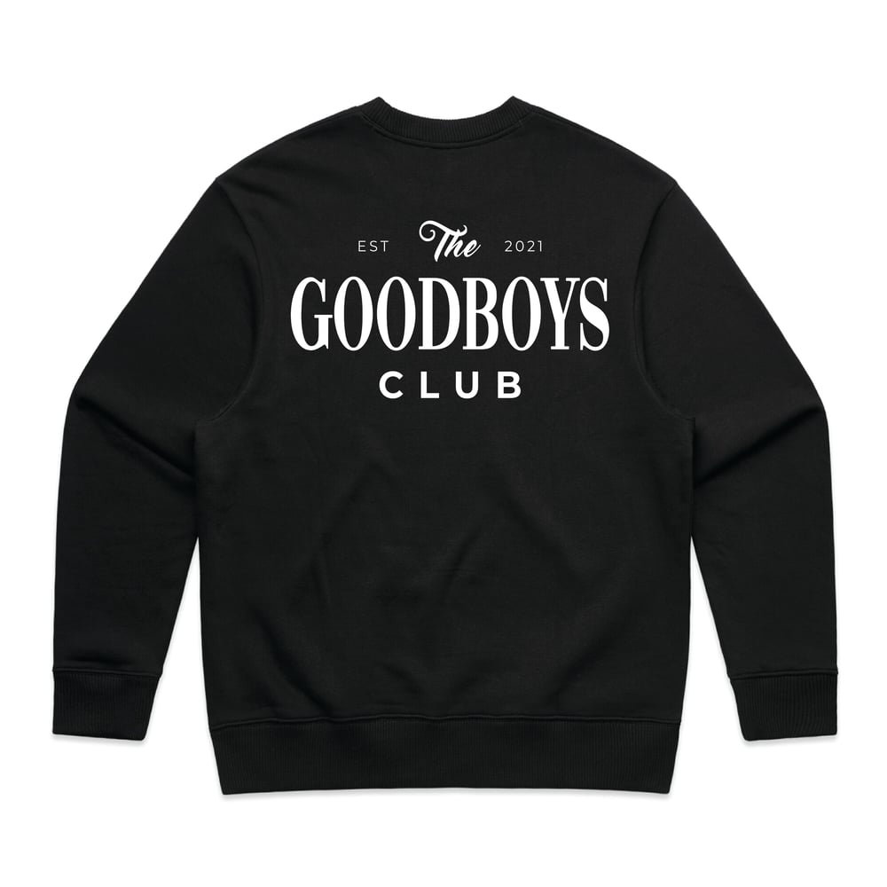 Black Essential  Oversize Crew Neck 