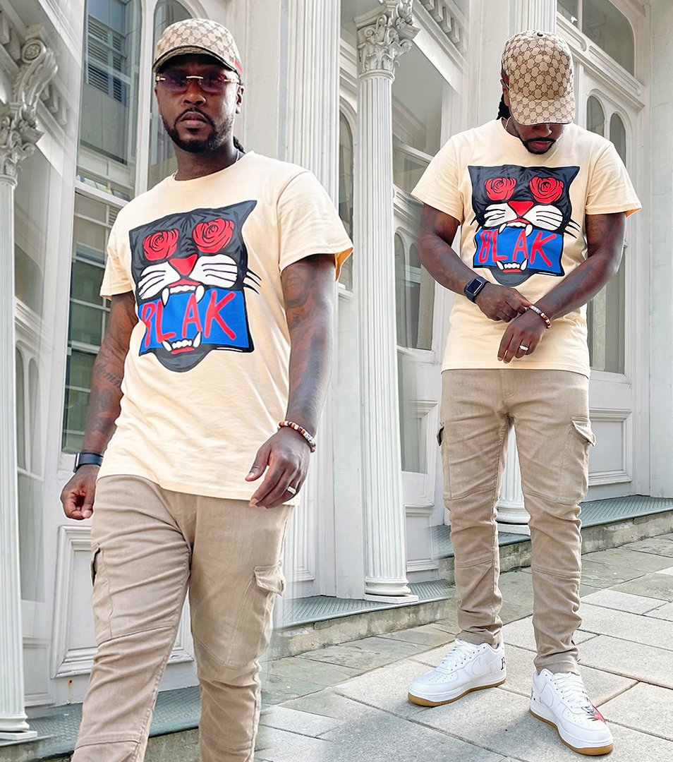 Image of The BLAK Message Shirt in Cream