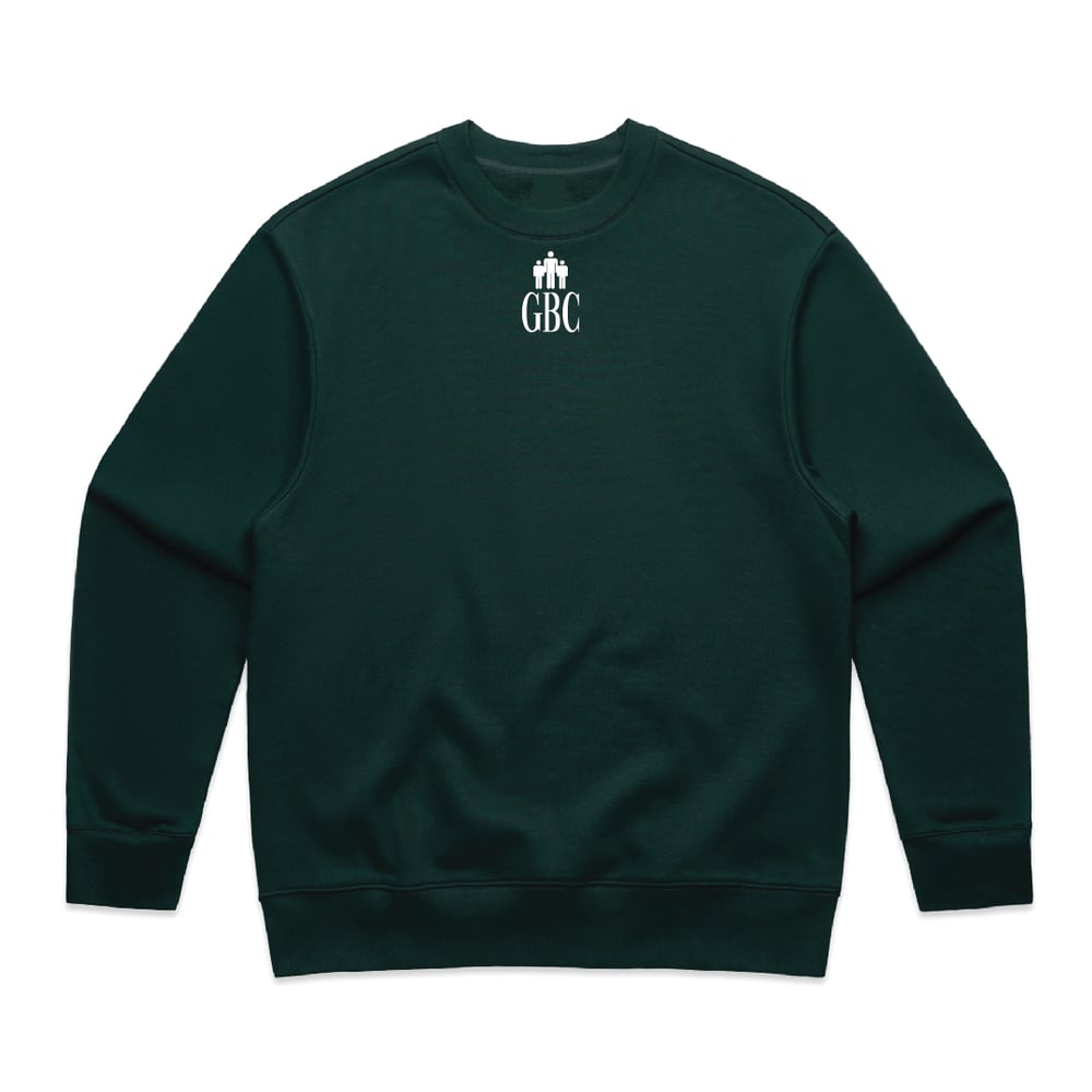 Pine Green Essential Oversize Crew Neck