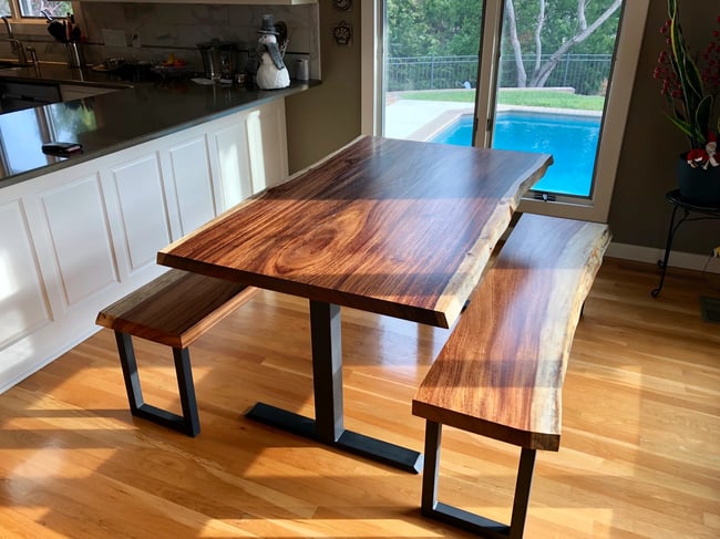 Live Edge Guanacaste Dining Table
