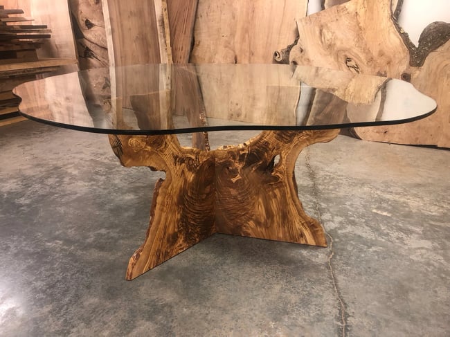Ready to Ship! Olive and Glass Dining/Foyer Table