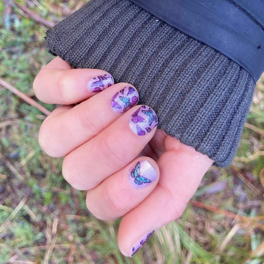 Butterflies Nail Polish Strip