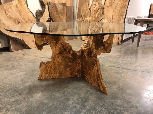 Ready to Ship! Olive and Glass Dining/Foyer Table