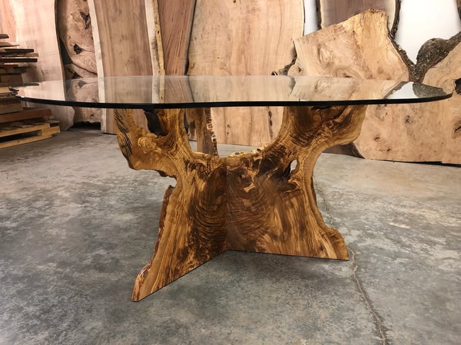 Ready to Ship! Olive and Glass Dining/Foyer Table