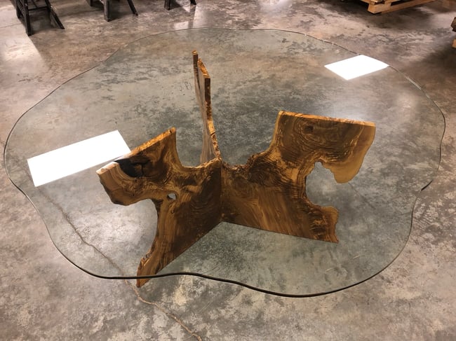 Ready to Ship! Olive and Glass Dining/Foyer Table