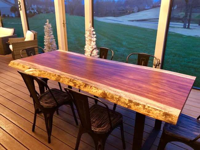 Live Edge Guanacaste Dining Table