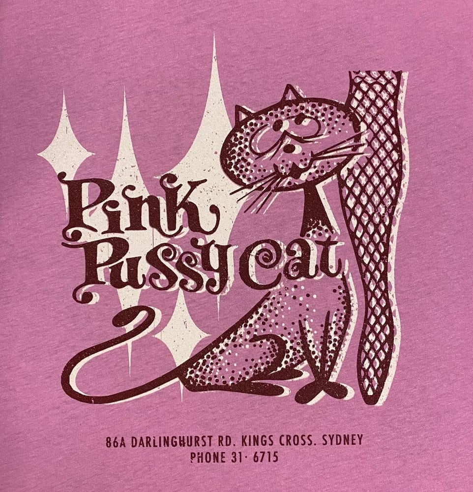 Image of Pink Pussycat - Ladies PINK T-shirt
