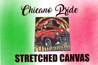 8x8 Chicano pride strected canvas