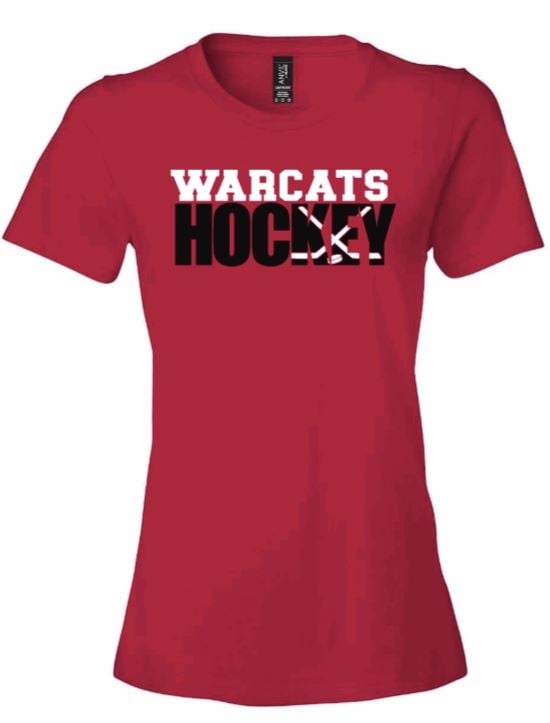 Image of 3 Designs: Warcats Hockey Women's Lightweight Tee