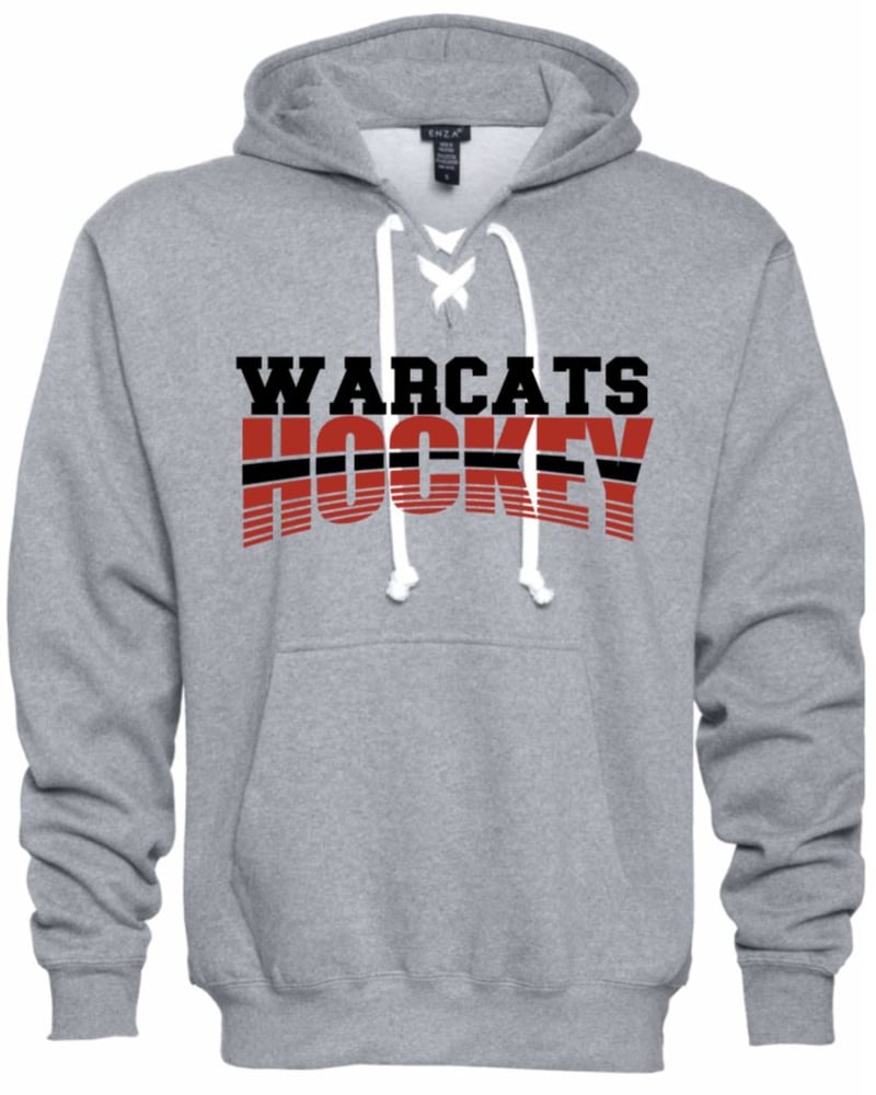 Image of 3 Designs: Unisex Pullover Hockey Hood Warcats Hockey 