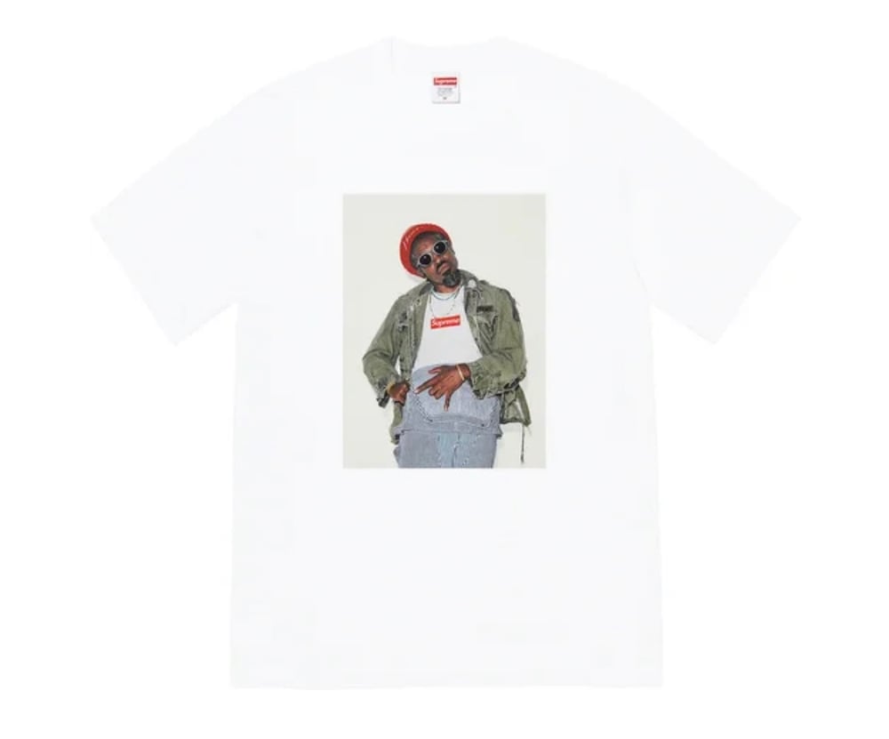 Supreme André 3000 Tee White | Sheffield Rubber