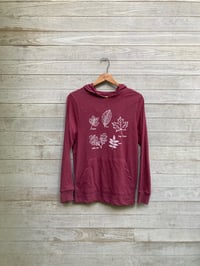 Image of Leaves Hoodie, Organic Cotton/Recycled Poly