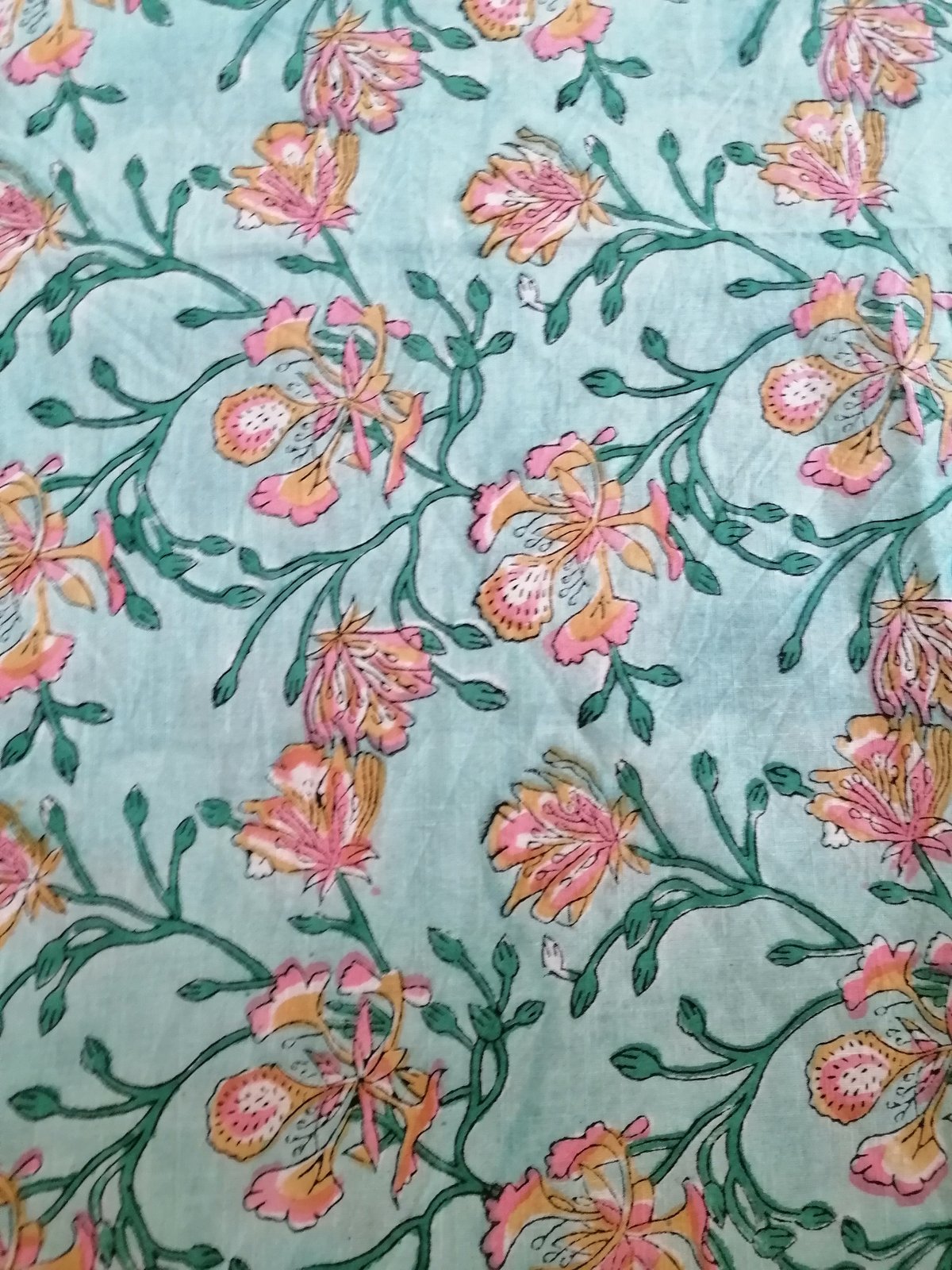 Image of Namasté fabric azur 