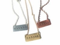 Image 1 of Thin Chain Word Necklace